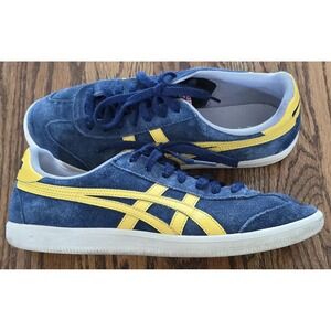 Onitsuka Tiger Men's Tokuten D3B2L Lace-Up Sneaker, Navy/Yellow 8.5
